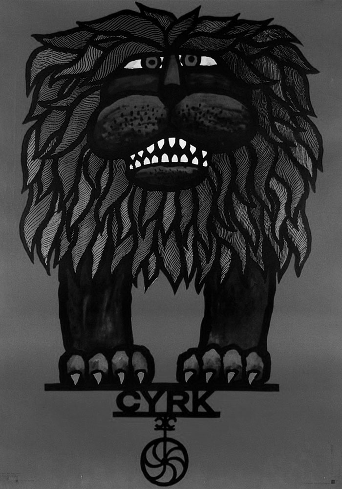 Lion on Cyrk — Hubert Hilscher — Plak at Typetonic